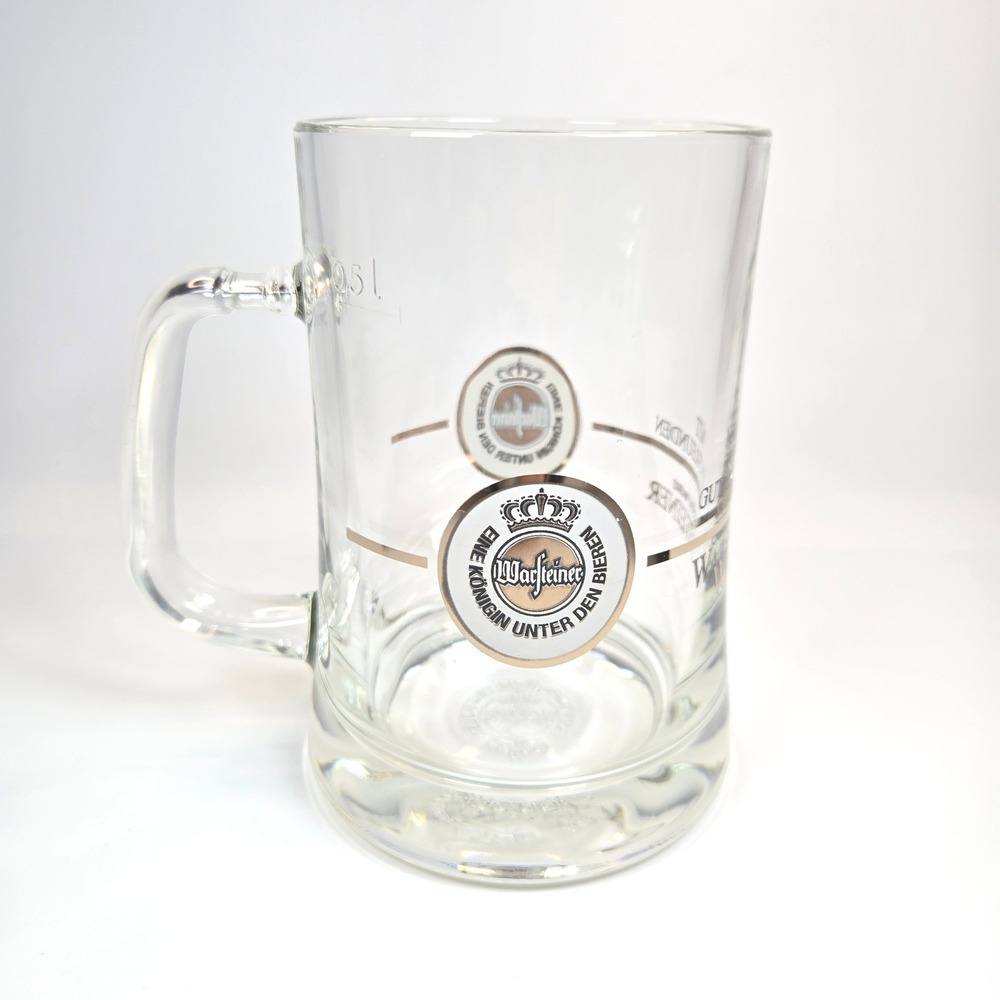 Vintage Warsteiner Beer Mug Glass 0.5L King of Beers German Imported Germany